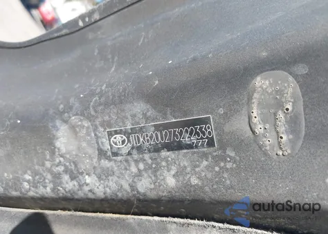 2007 Toyota Prius from USA, damaged, VIN JTDKB20U273222338